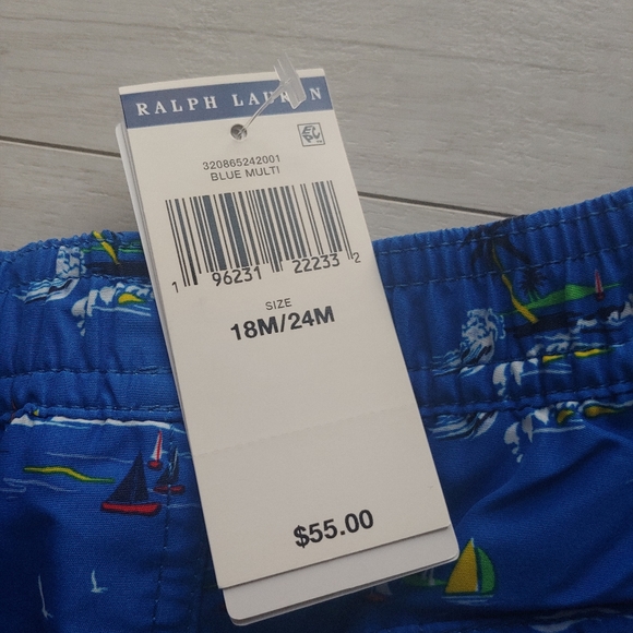 POLO Ralph Lauren NEW Sailboat Seas Swim Trunks - Picture 9 of 11